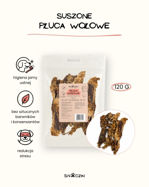 Naturalny gryzak dla psa – Płuca wołowe